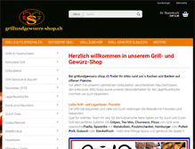 Tablet Screenshot of grillundgewuerz-shop.ch